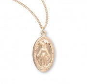 HMH 16kt Gold Over Sterling Med Oval Mirac 18" Necklace