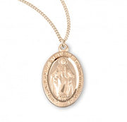 HMH 16kt Gold Over Sterling Oval Mirac 18" Necklace