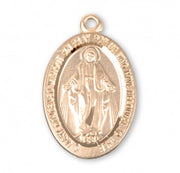 HMH 16kt Gold Over Sterling Oval Mirac 18" Necklace