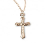 HMH 16kt Gold Over Sterling Tiny Fancy Cross-16 inches Necklace