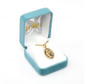 HMH 16kt Gold Over Sterling Oval Mirac 18" Necklace
