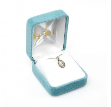 HMH Sterling Silver Oval Miraculous Medal