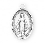 HMH Sterling Silver Oval Miraculous Medal