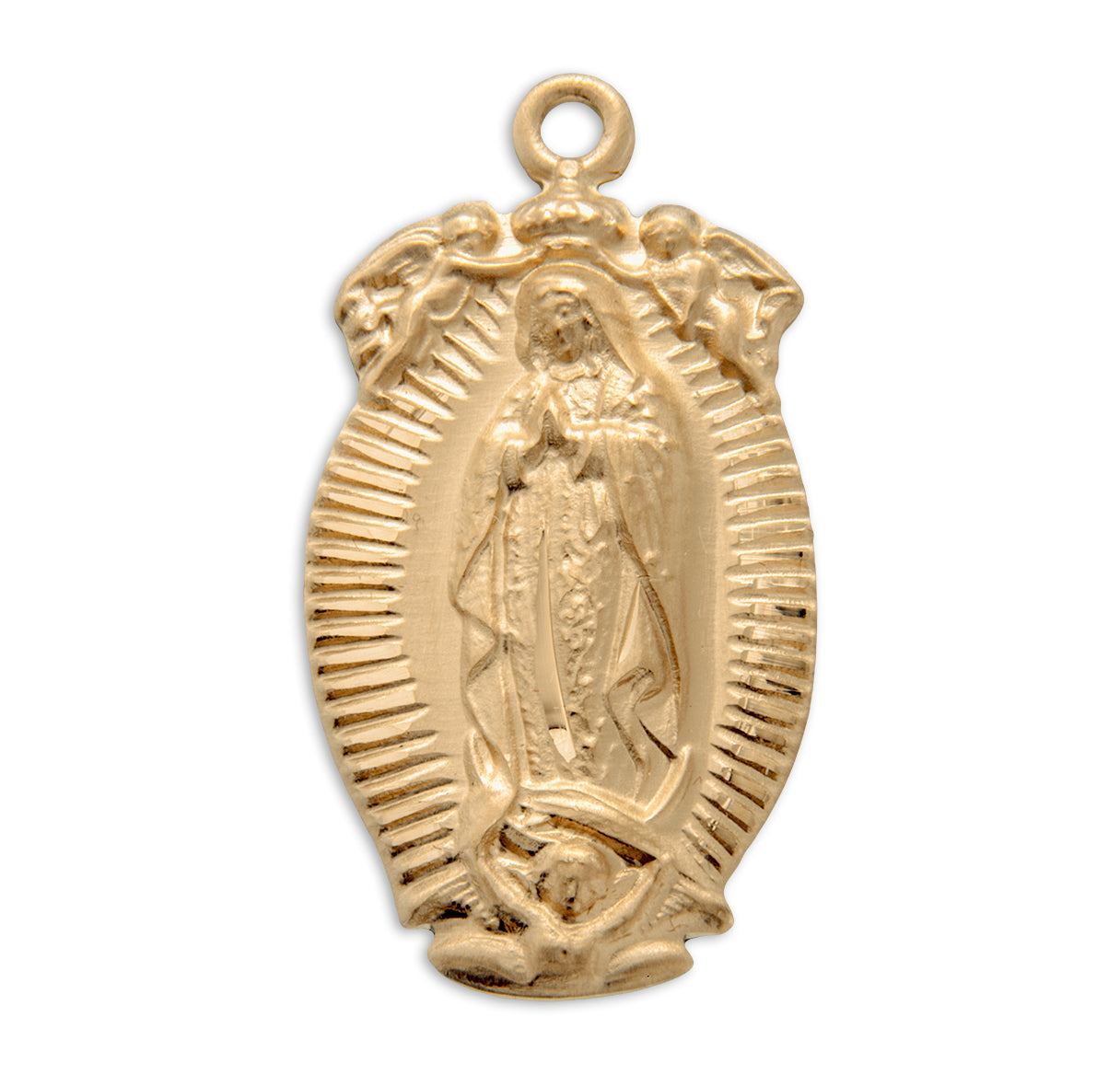 HMH Gold Plated Our Lady Of Guadalupe Medal