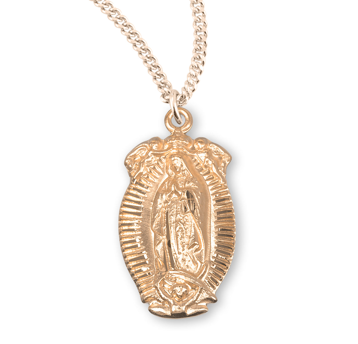 HMH Gold Plated Our Lady Of Guadalupe Medal