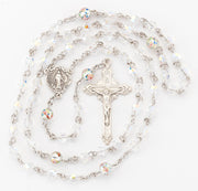 5mm Finest Crystal Beads with 6mm Rose Bud O.F. Beads