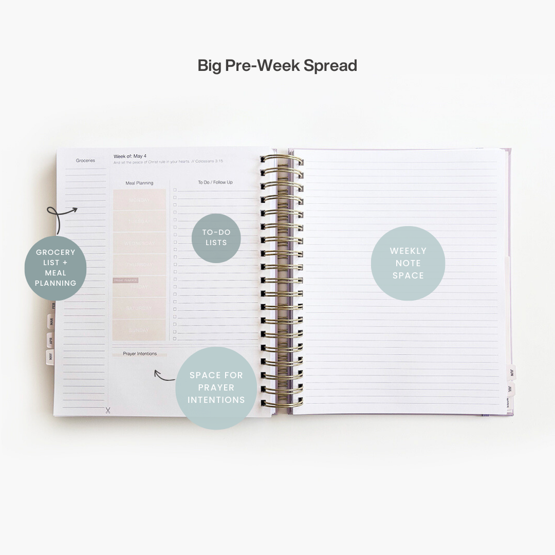 2027 Calendar Year Catholic Liturgical Planner // Big Layout