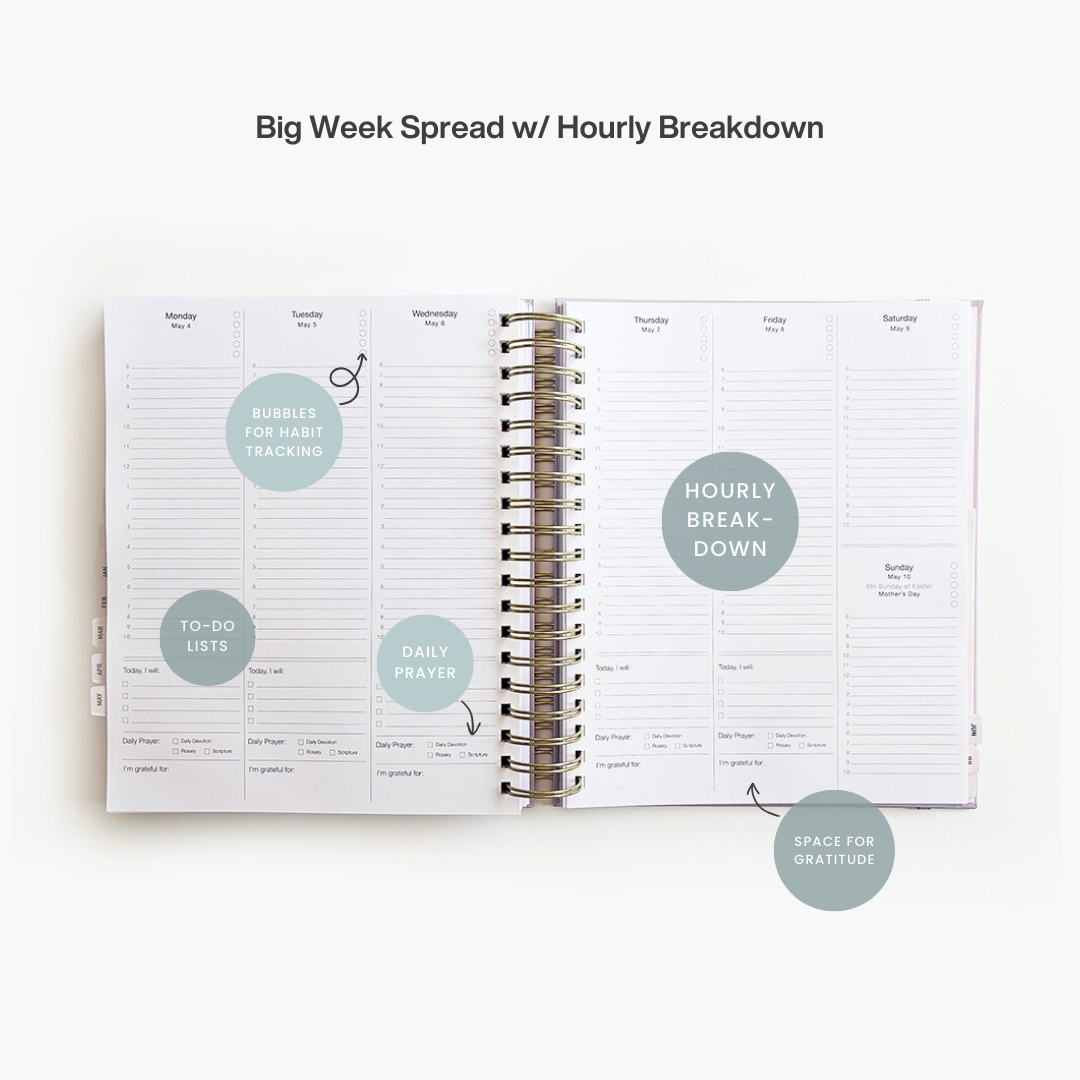 2027 Calendar Year Catholic Liturgical Planner // Big Layout