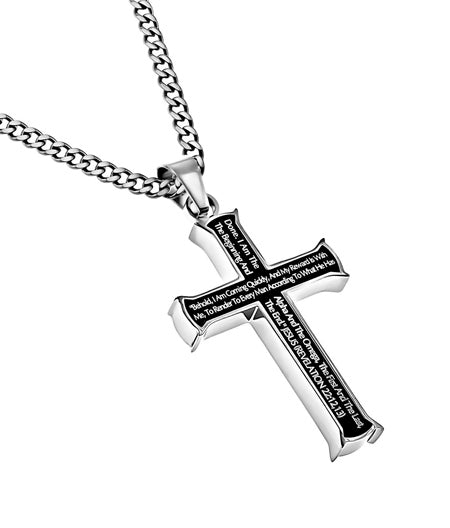 Black Iron Cross Necklace