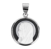 Black Madonna Profile Cameo Medal