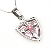 2 Piece Shield Cross Necklace
