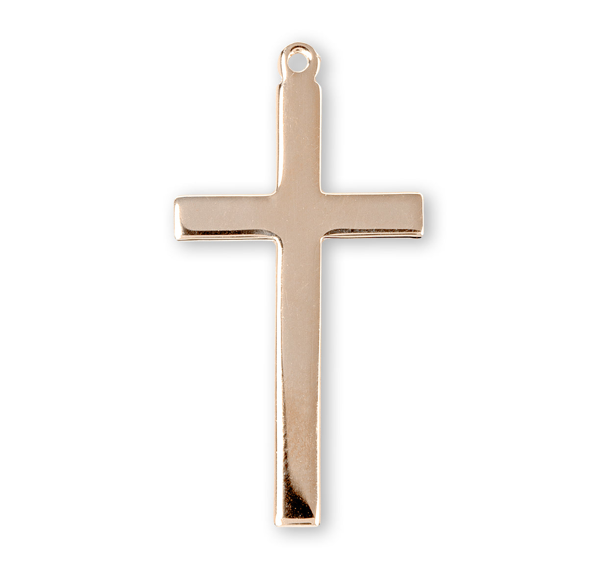 Gold Over Sterling Silver High Polished Cross