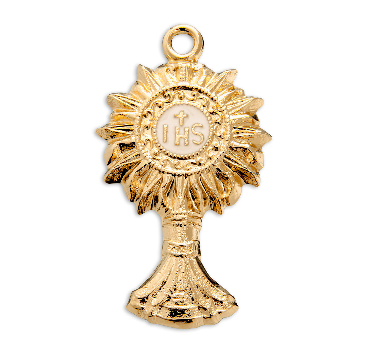 Gold Over Sterling Silver Monstrance Pendant