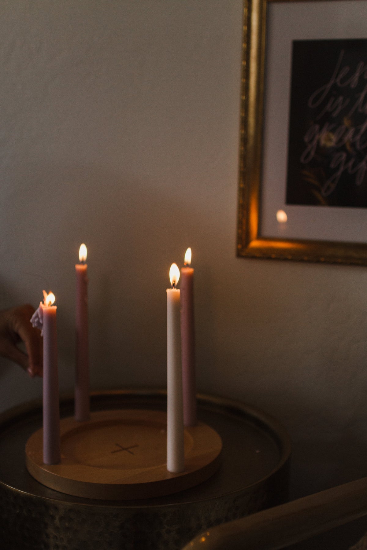 Advent Wreath from Blessed is She
