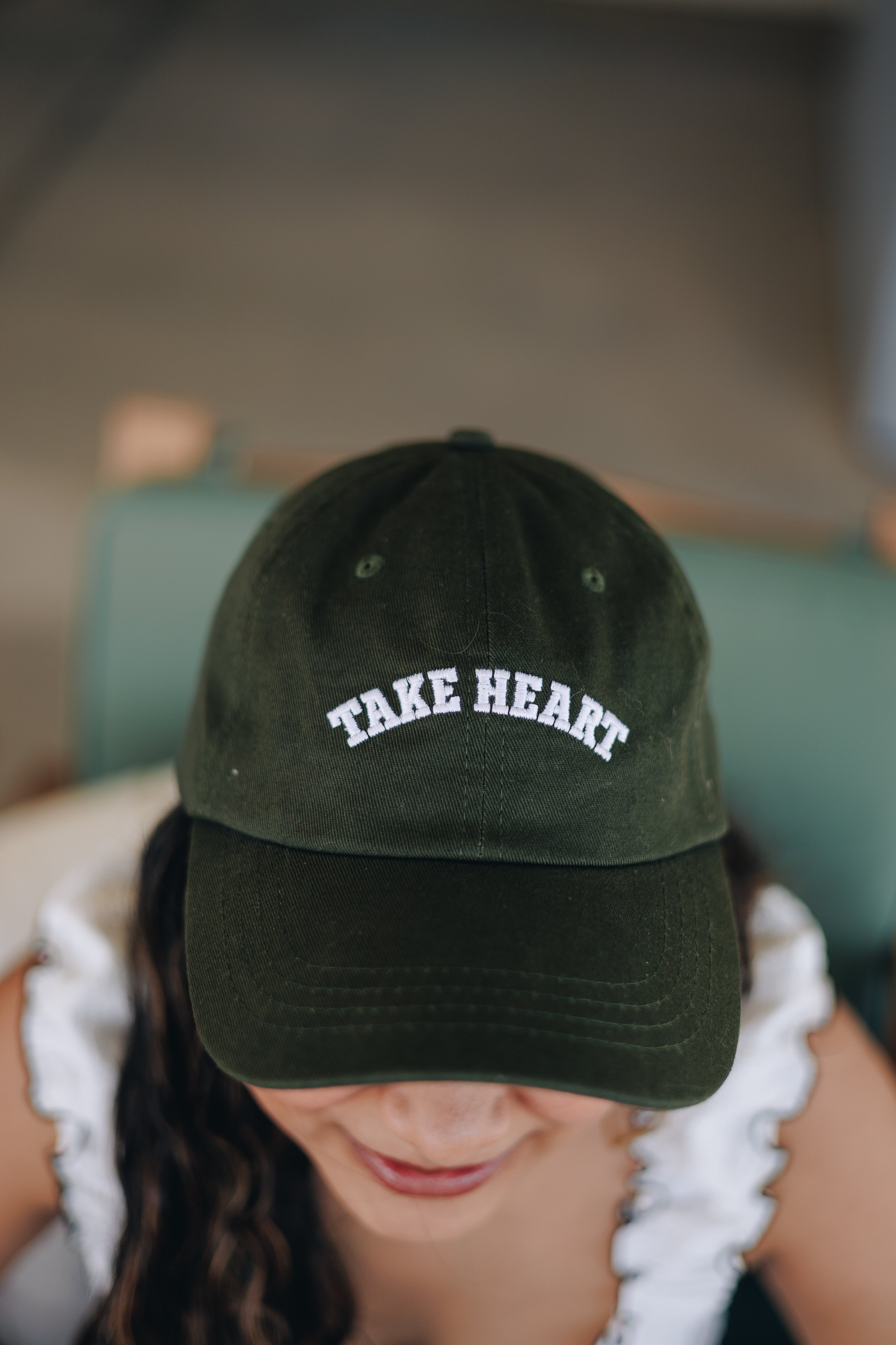 Take Heart Dad Hat for Women | Scripture-Inspired Christian Hat