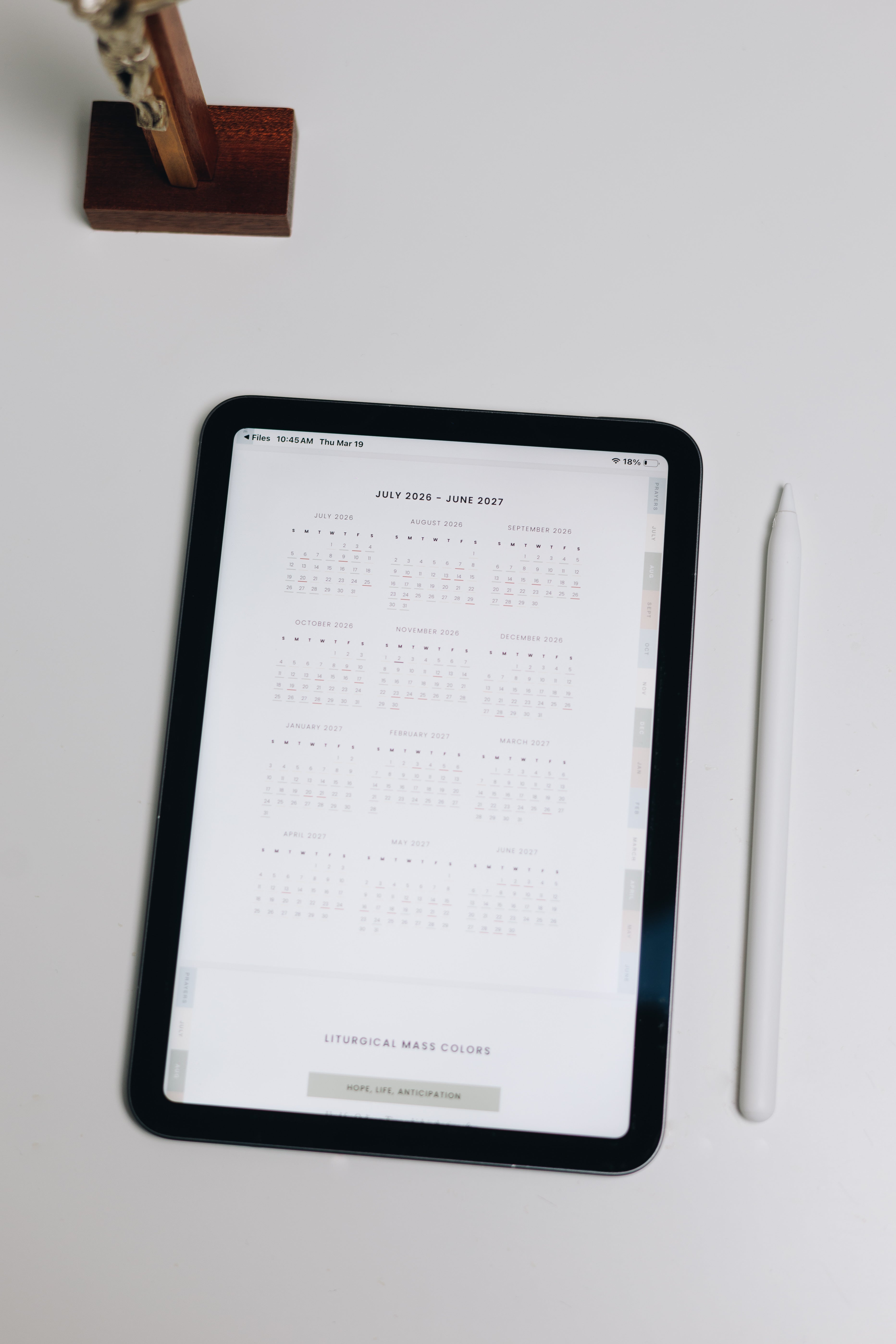 2027 Catholic Digital Planner for Women