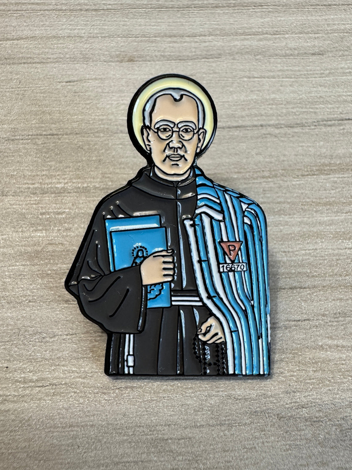 St. Maximilan Kolbe Enamel Pin