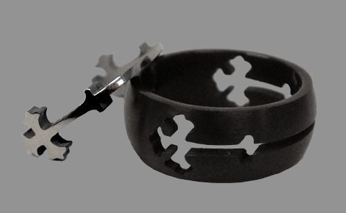Black Double Cross Band