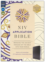 NIV Application Bible, Comfort Print--European Bonded Leather, Black