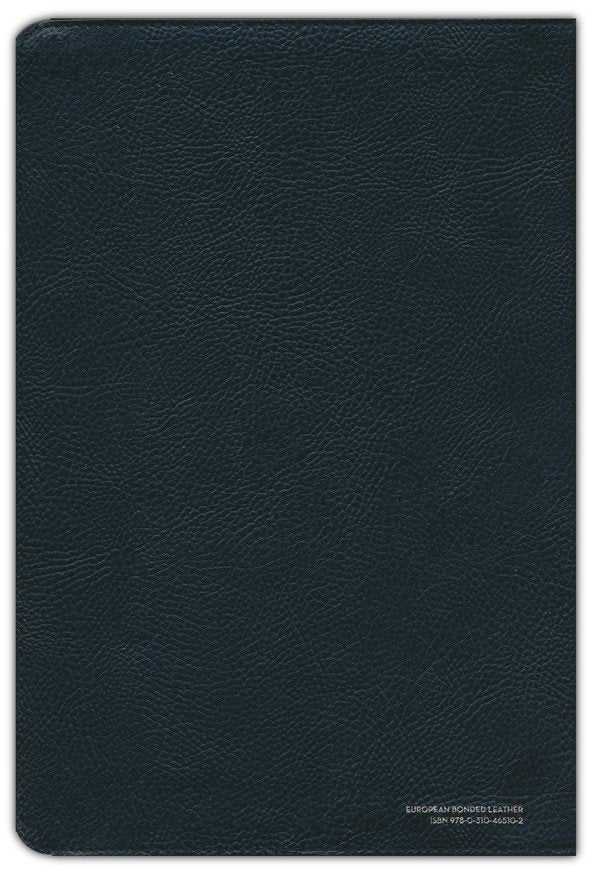NIV Application Bible, Comfort Print--European Bonded Leather, Black