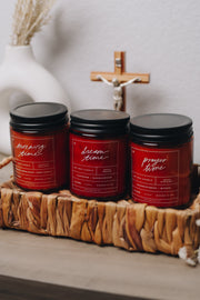 Prayer Time Candle Inspired by Our Blessed Mother Soy Candle