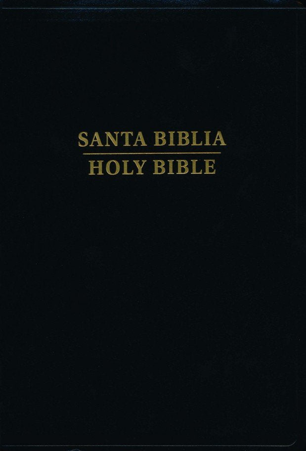 RVR 1960/KJV Biblia bilingue letra grande, negro imitacion piel (Large Print Bilingual Bible)