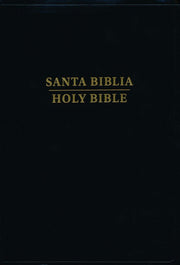 RVR 1960/KJV Biblia bilingue letra grande, negro imitacion piel (Large Print Bilingual Bible)