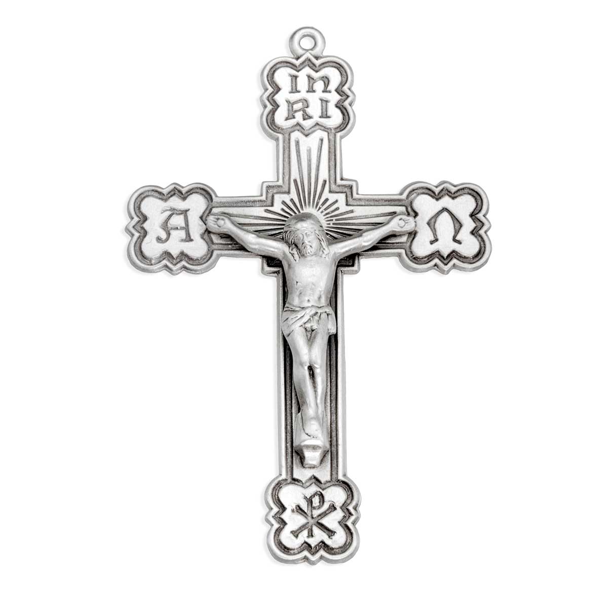Alpha Omega Sterling Silver Crucifix