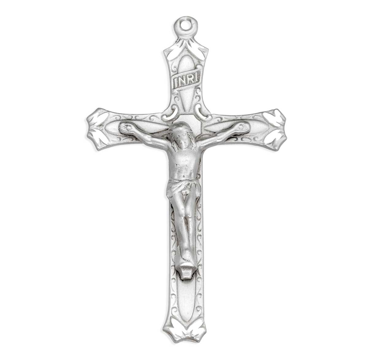 Sterling Silver High Relief Crucifix