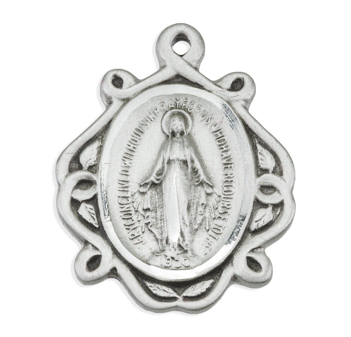 Sterling Silver Miraculous Medal Celtic Knot