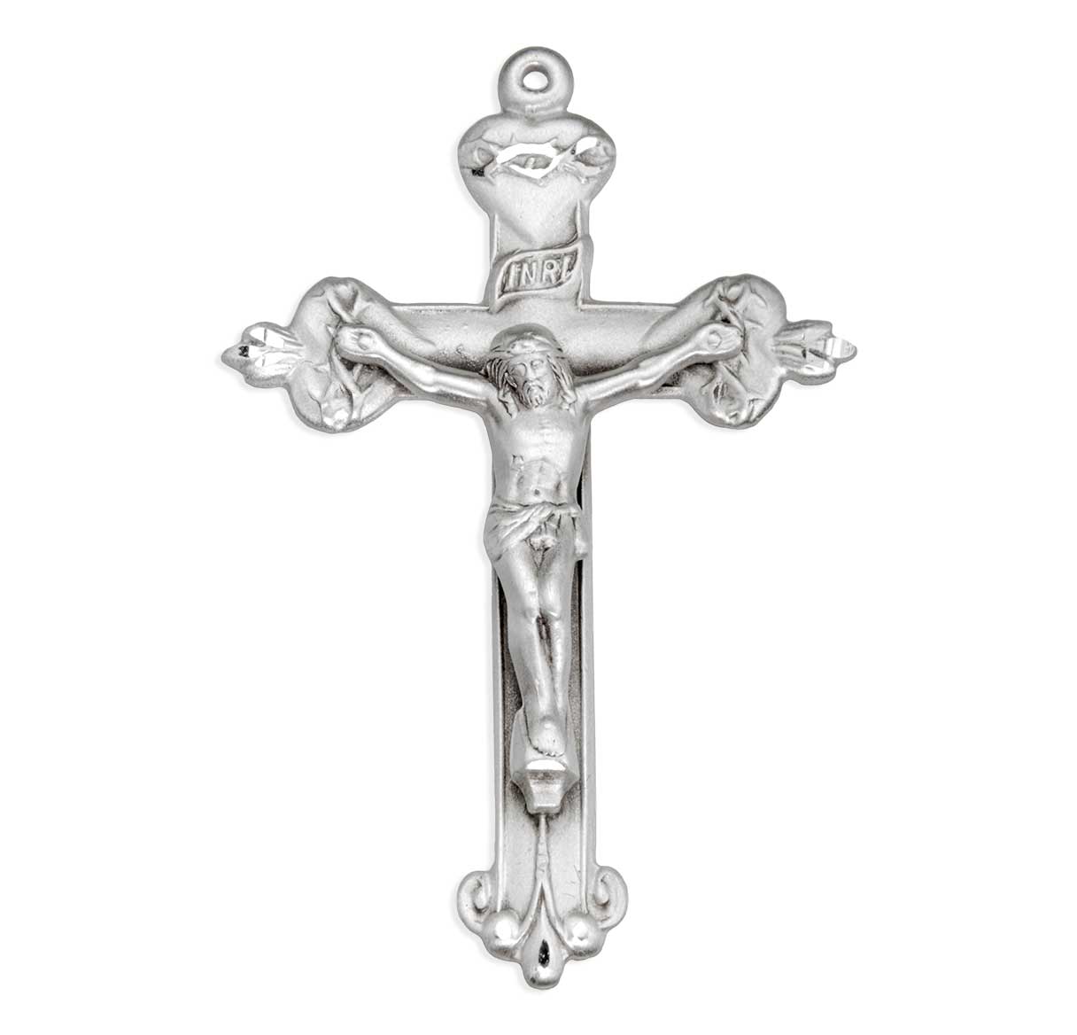 Sacred Hearts Sterling Silver Crucifix
