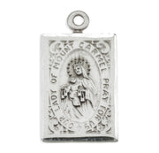 Our Lady of Mount Carmel Sterling Silver Scapular Medal
