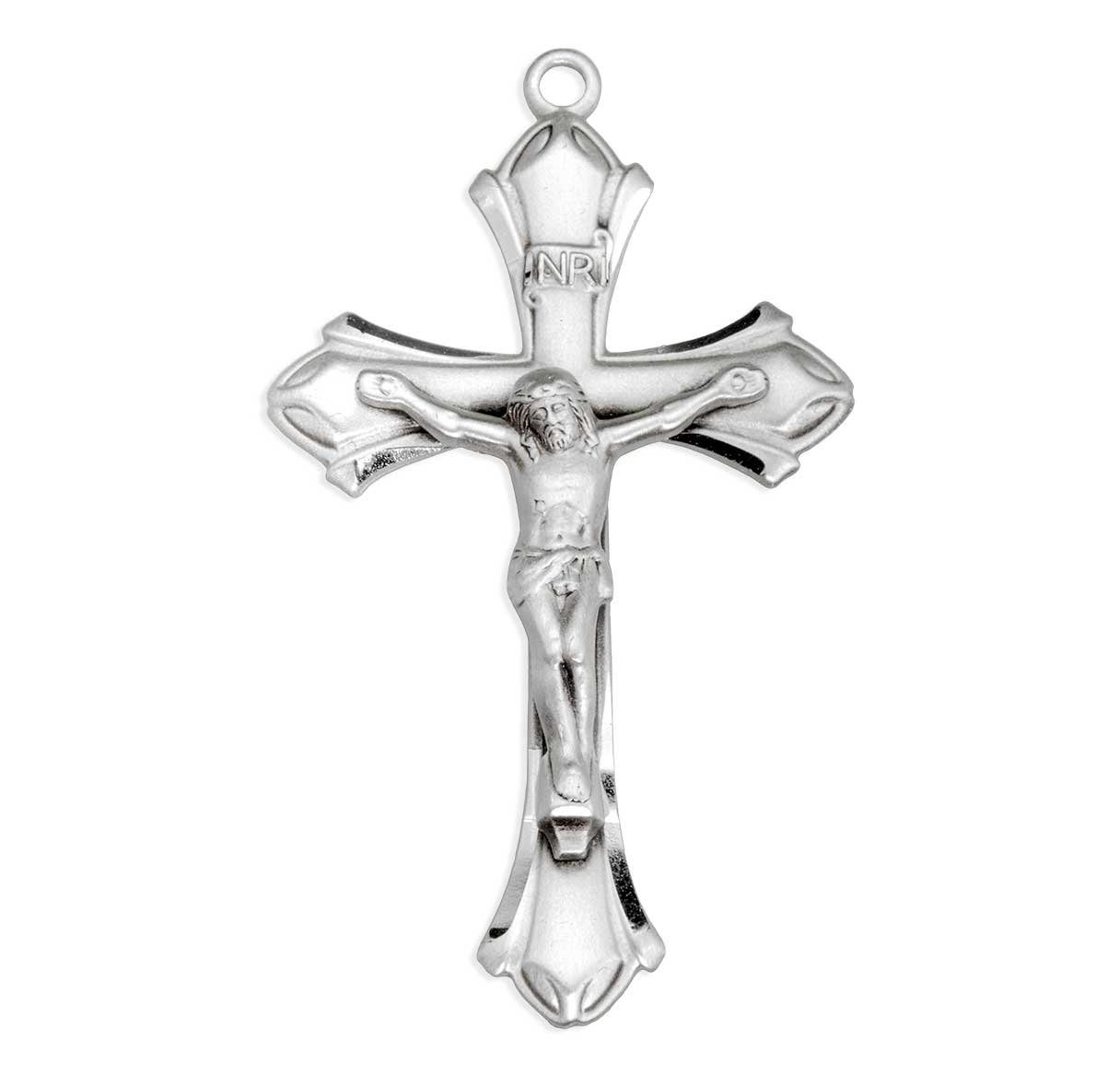 Sterling Silver Flare End Crucifix