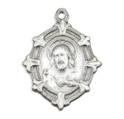 Sterling Silver Scapular Sacred Heart of Jesus Medal