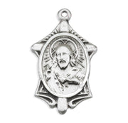 Sacred Heart of Jesus Sterling Silver Scapular Medal