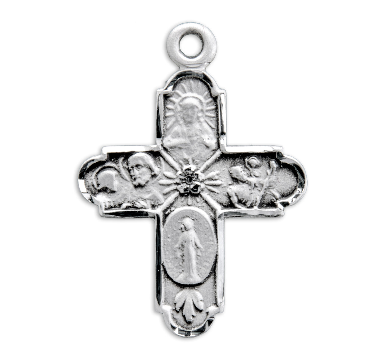 Sterling Silver 4-Way Medal