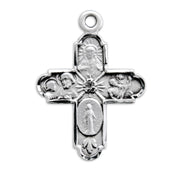 Sterling Silver 4-Way Medal