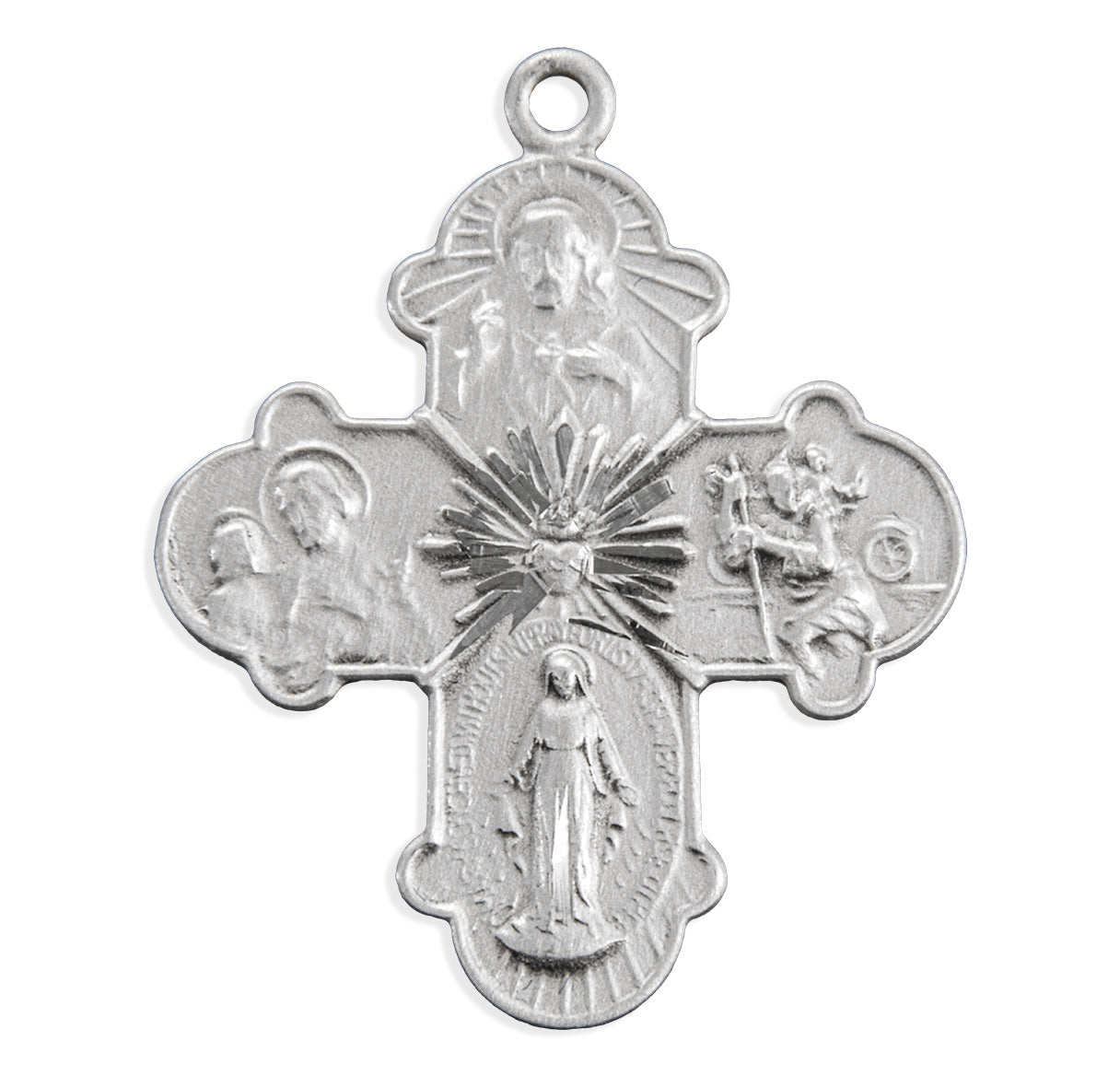 Sterling Silver 4-Way Medal