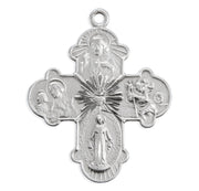 Sterling Silver 4-Way Medal