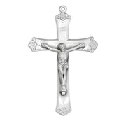 Sterling Silver Flare Tipped Crucifix