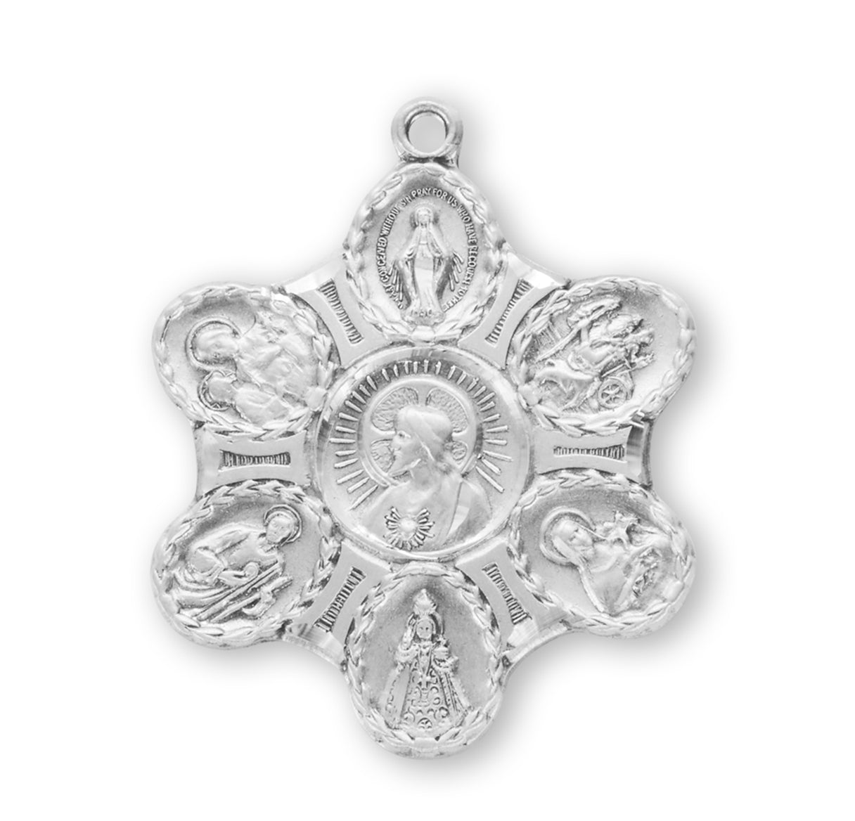 Sterling Silver Seven-Way Medal