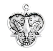 Holy Spirit Sterling Silver Trinity Symbol Medal