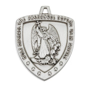 Saint Michael Sterling Silver Shield Medal