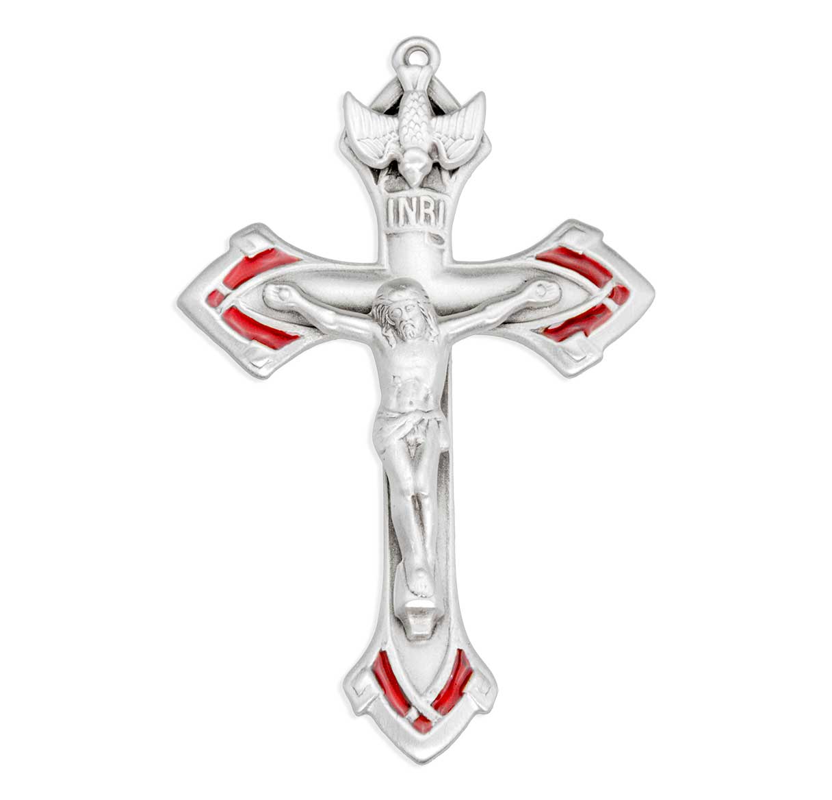 Holy Spirit Sterling Silver Crucifix