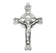 Cherub Design Sterling Silver Crucifix