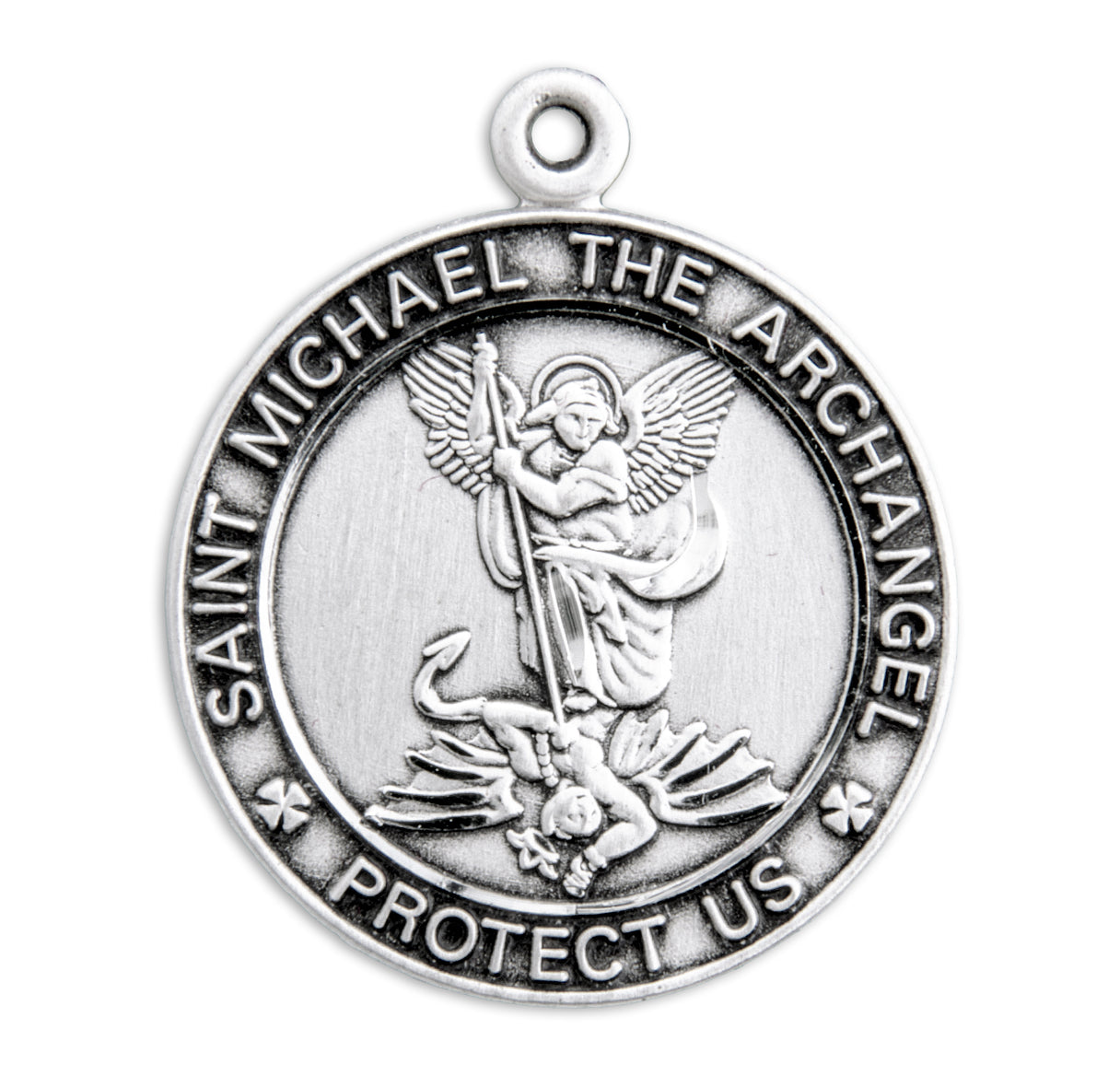 Sterling Silver Small St. Michael Medal