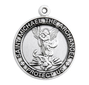 Sterling Silver Small St. Michael Medal