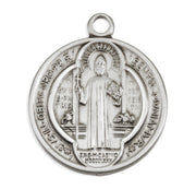 Saint Benedict Round Jubilee Sterling Silver Medal