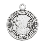Saint Benedict Round Jubilee Sterling Silver Medal