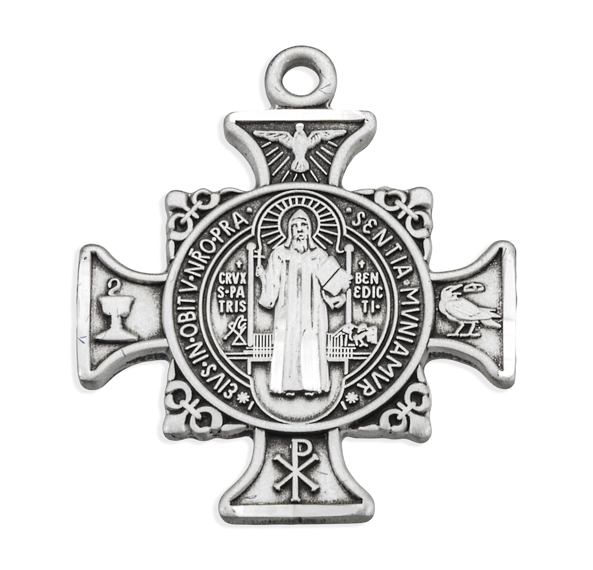 Sterling Silver Maltese Benedictine Medal